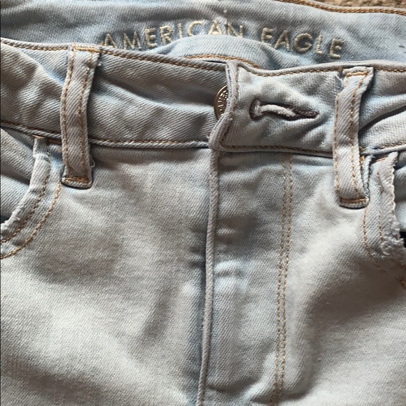 AMERICAN EAGLE RIPPED SKINNY JEANS SUPER STRETCH - Picture 2 of 2